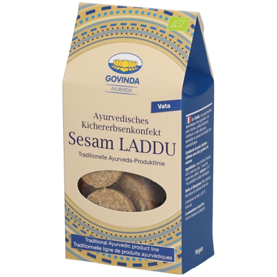 Govinda Sesam Laddu Bonbons ayurvédiques Bio au pois chiche-sésame