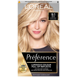 L'Oréal Paris Préférence Infinia Hair Dye (Various Shades) - 9.1 Viking Light Ash Blonde características