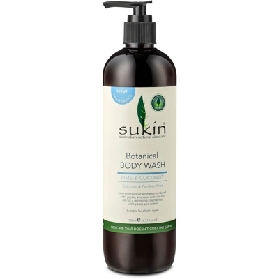 Savon pour le corps Citron vert & Noix de coco par Sukin  500ml