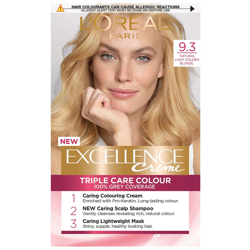 L'Oréal Paris Excellence Crème Permanent Hair Dye (Various Shades) - 9.3 Natural Light Gold Blonde precio