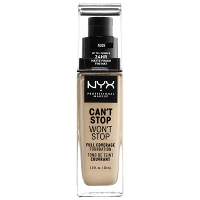 Fond de Teint 24 Heures Can't Stop Won't Stop NYX Professional Makeup (différentes teintes disponibles) - Nude