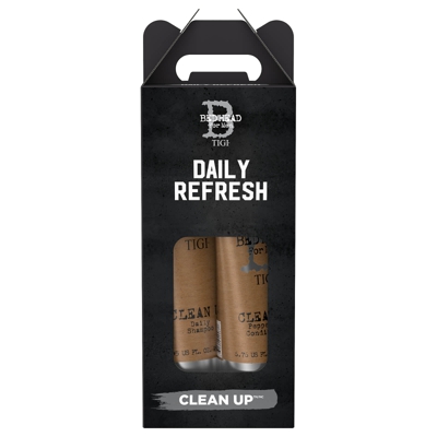 TIGI Bed Head for Men Clean Up Men's Daily Shampoo and Conditioner - Pack of 2