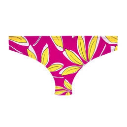 AUBADE bas de maillot de bain slip danse de Feuilles Mix & Match Rose Baiser