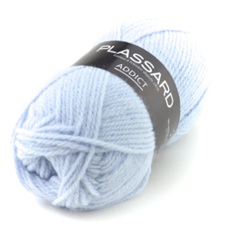 Pelote de laine à tricoter Plassard Addict bleu ciel características