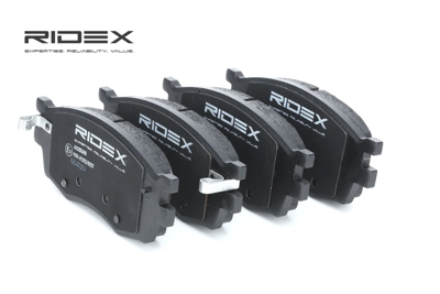 RIDEX Plaquettes De Frein 402B0400 Jeu De Plaquettes De Frein,Jeu de plaquettes de frein, frein à disque KIA,HYUNDAI,RIO II JB,RIO II Sedán JB
