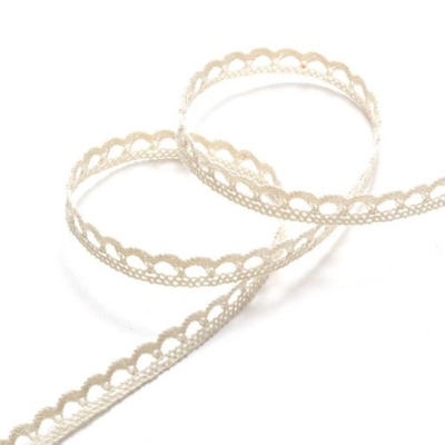 Ruban dentelle 10 mm écru