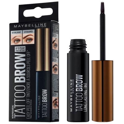 Encre à Sourcils Peel Off Longue Tenue Tattoo Brow Maybelline (différentes teintes disponibles) - 15 Warm Brown