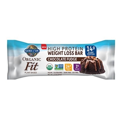 Barres Protéinées Organic Fit - Fudge au Chocolat - 12 Barres