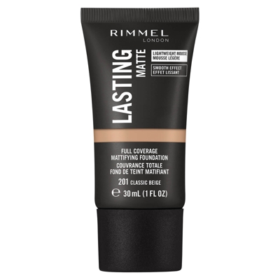 Rimmel London Lasting Matte Foundation 30ml (Various Shades) - 201 Classic Beige
