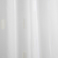 Tissu voile carreaux blancs plombé características