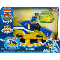 PAW Patrol, Mighty Pups Prêt à foncer, Véhicule de luxe Transforming Vehicle de Chase avec effets sonores et lumineux, Jeu véhicule