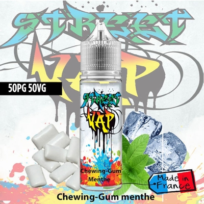 E liquide Chewing-gum Menthe  - 50ml - Street Vap