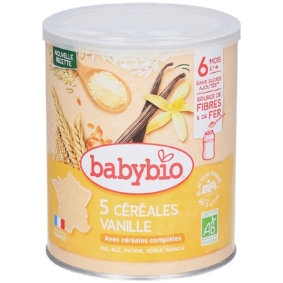 Babybio Céréales vanille bio dès 6 mois