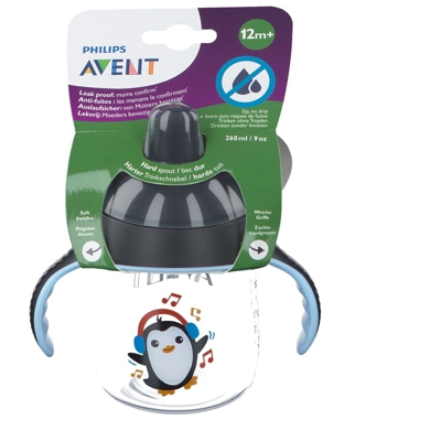 Avent Tasse à bac anti-fuite Pinguin 12mois et +