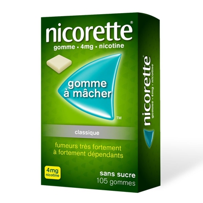 Nicorette® Gomme à mâcher s/s 4 mg