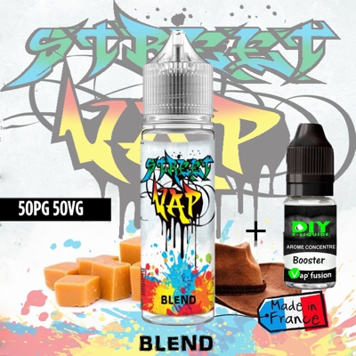 E liquide 60 ml - Classic Blend -  3 mg Street Vap Flacon 50 ml + booster 10 ml