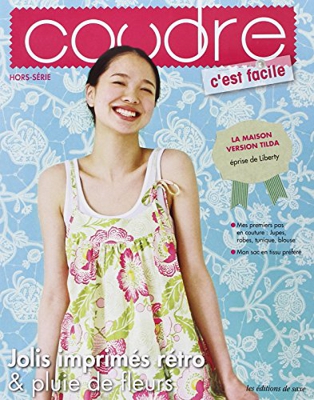 Jolis imprimés rétro et pluie de fleurs : Mes premiers pas en couture - Jupes, robes, tunique, blouse - Mon sac en tissu préféré