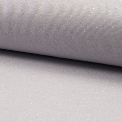 Tissu jersey bord-côte tubulaire lurex gris características