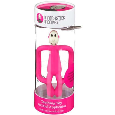 Matchstick Monkey Anneau de dentition Rose