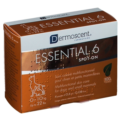 Dermoscent® Essential 6® spot-on Chien 0-10Kg 0,6 ml