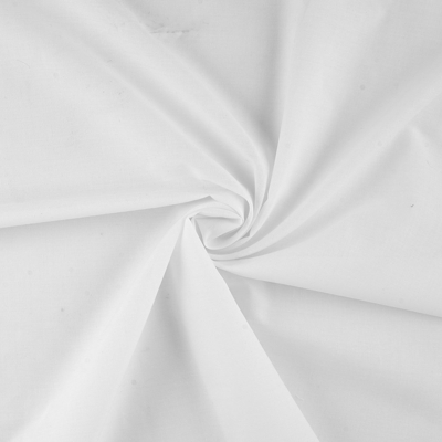 Tissu voile de coton uni bio blanc