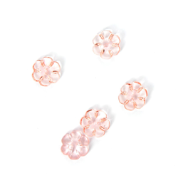 Boutons forme fleur rose 13 mm en oferta