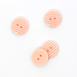 Boutons rayés rose 18 mm en oferta