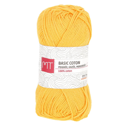 Pelote de laine MT Basic coton jaune en oferta