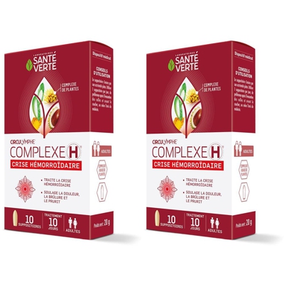 Santé Verte® Circulymphe® Complexe H suppositoires