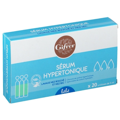 Physiologica solution nasale hypertonique