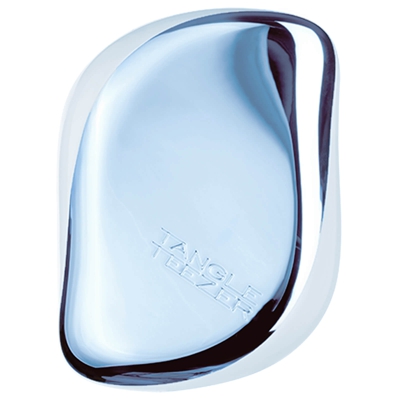 Tangle Teezer Compact Styler Detangling Hairbrush Sky Blue Delight Chrome