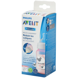 Avent Biberon anti-coliques 260 ml Rose características