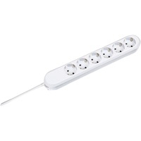 Surge protector, 3m Blanc 6 sortie(s) CA 250 V, Multiprise