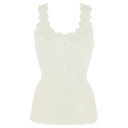 OSCALITO débardeur décolleté dentelle en soie Dali