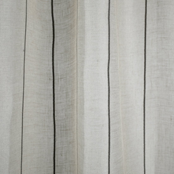 Tissu voile lin fines rayures grises grande largeur características
