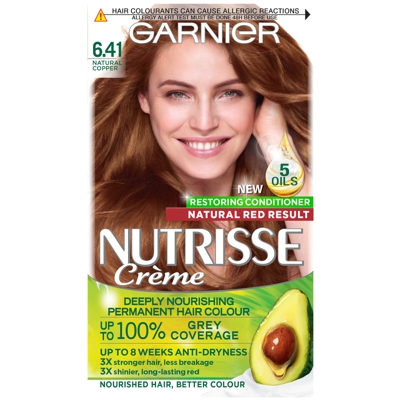 Garnier Nutrisse Permanent Hair Dye (Various Shades) - 6.41 Natural Copper