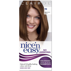 Clairol Nice'n Easy Semi-Permanent Hair Dye with No Ammonia (Various Shades) - 92 Light Warm Brown en oferta