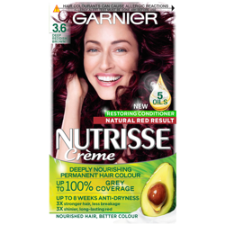 Garnier Nutrisse Permanent Hair Dye (Various Shades) - 3.6 Deep Reddish Brown en oferta