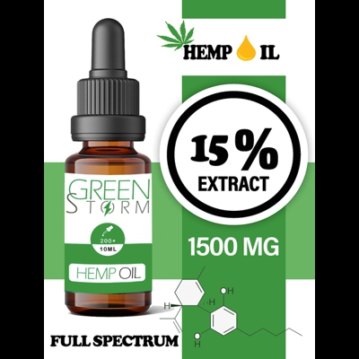 Huile de chanvre spectre complet  15% 1500mg 10ml  Hemp Oil Full spectrum