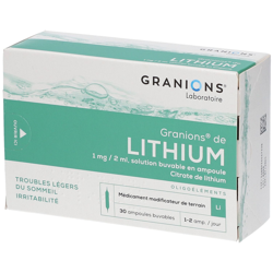 Granions® de Lithium 1 mg/2 mL precio