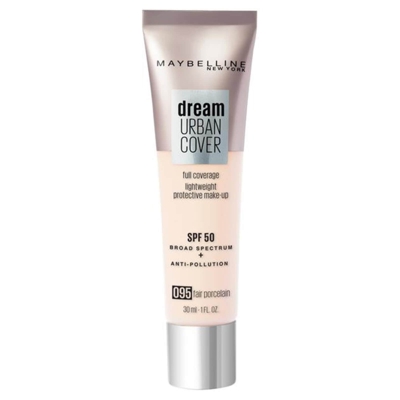 Maybelline Dream Urban Cover SPF50 Foundation 121ml (Various Shades) - 095 Fair Porcelain