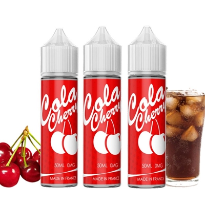 Pack 150 ml ( 3 x 50 ml ) e-liquide Cola Cherry - 50/50 PG/VG Vapfusion
