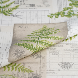 Tissu enduit feuilles vertes precio
