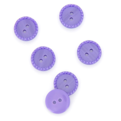 Boutons à bords pointillés violet 15 mm características