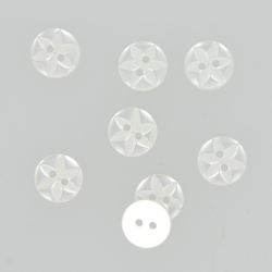 Boutons fleur 2 trous blanc 14mm en oferta