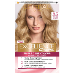 L'Oréal Paris Excellence Crème Permanent Hair Dye (Various Shades) - 8.3 Natural Golden Blonde precio