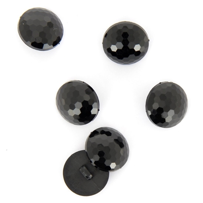 Boutons diamant noir 18 mm