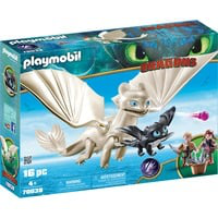 Dragons Furie Éclair et bébé dragon avec enfants, Jouets de construction características