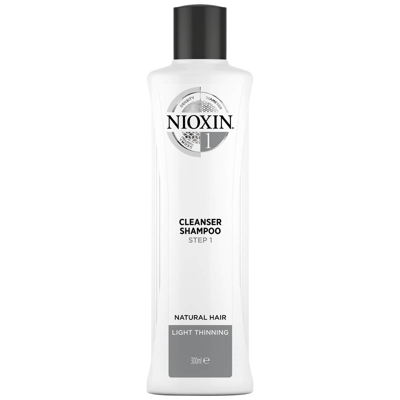 NIOXIN 3-Part System 1 Cleanser Shampoo for Natural Hair with Light Thinning 300ml