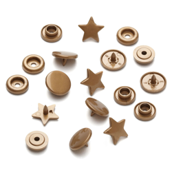 Boutons-pression étoiles et ronds Color Snaps - Or en oferta